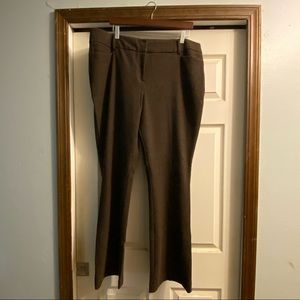 New York & Company Brown textured dress pants